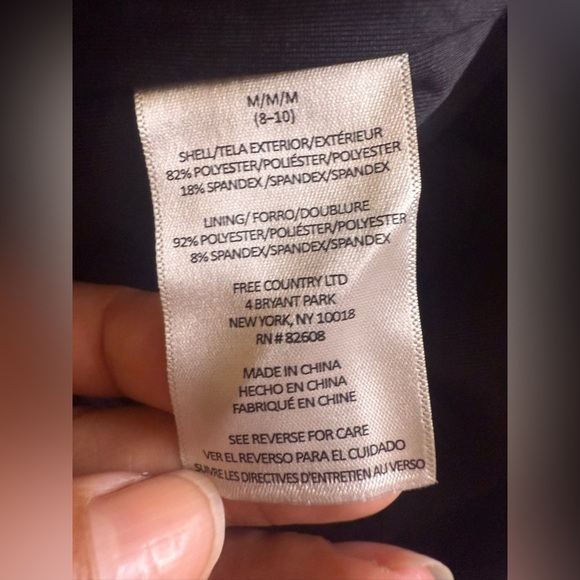 Free Country Bikini Bottoms Skirt Ruched Black  Beach Size M 8/10 Elastic Waist - Picture 15 of 16